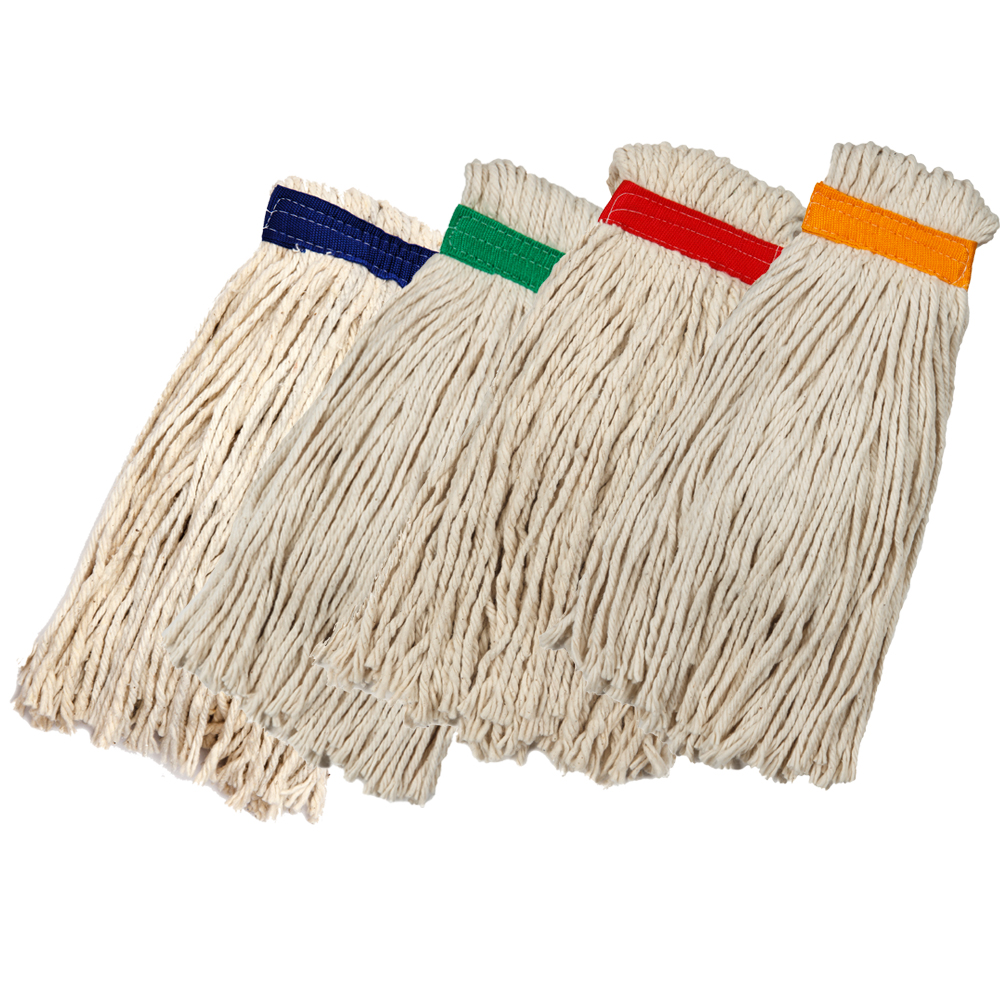 400g Colour Coded Fan Mop Head - 38mm Webbing