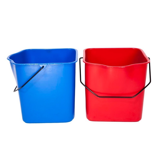 Rectangular Plastic Bucket (Blue)